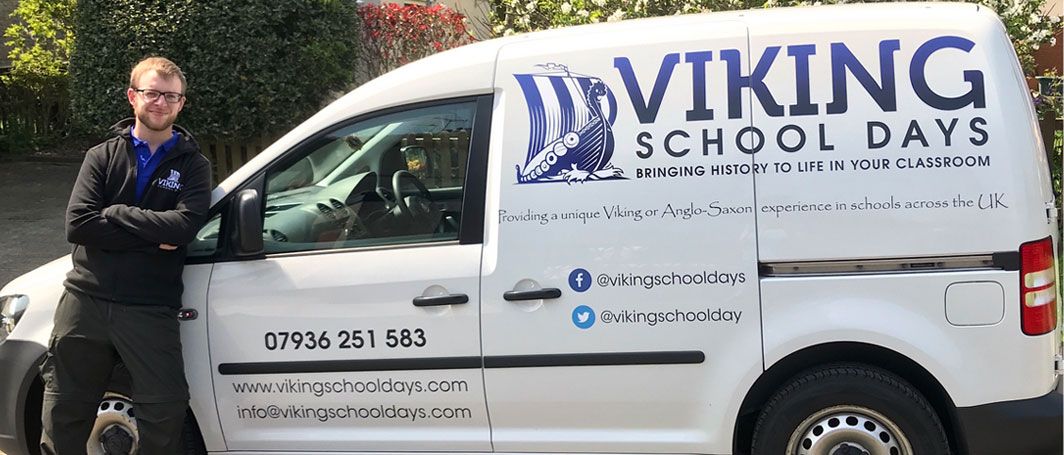 Viking School Days van and staff